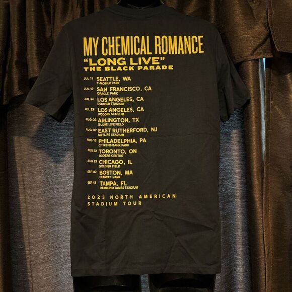 MCR My Chemical Romance 2025 North American Tour T-Shirt Doberman Men’s Medium - Picture 2 of 3